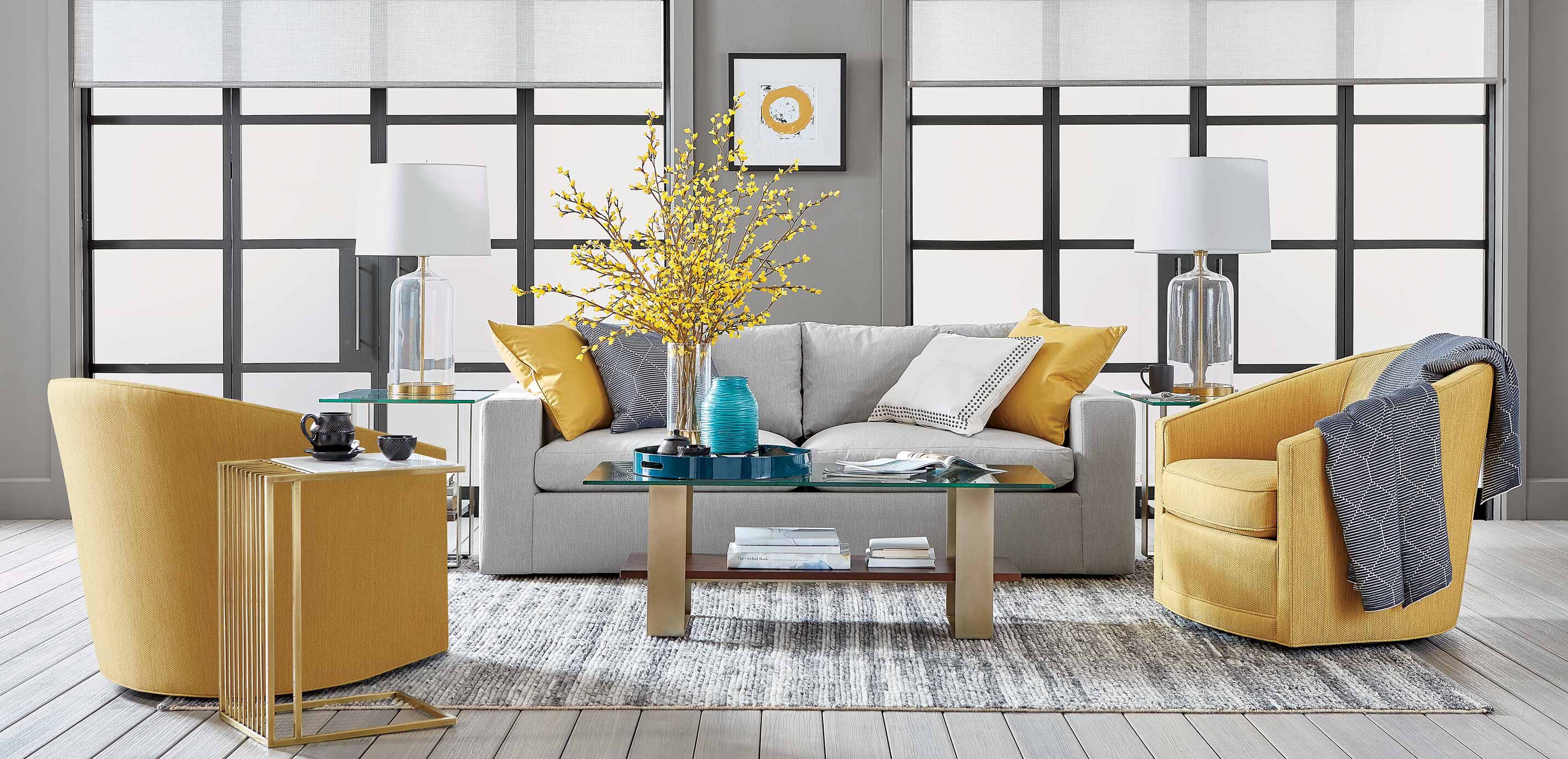 Yellow c table top