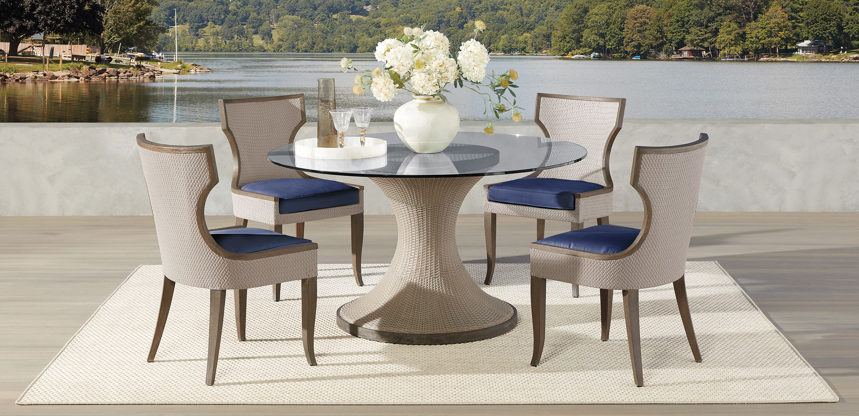 Somerly Round Pedestal Outdoor Dining Table_4