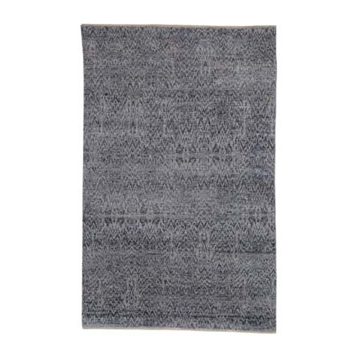 Ikat Rug, Gray/Ivory
