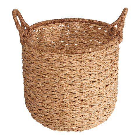 Round Seagrass Basket with Rope Handle image