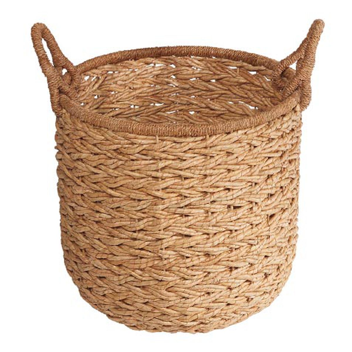 Round Seagrass Basket with Rope Handle