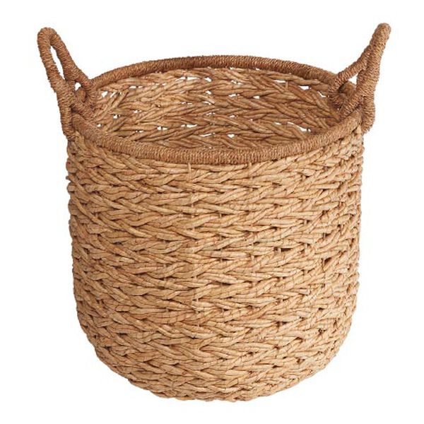 Round Seagrass Basket with Rope Handle