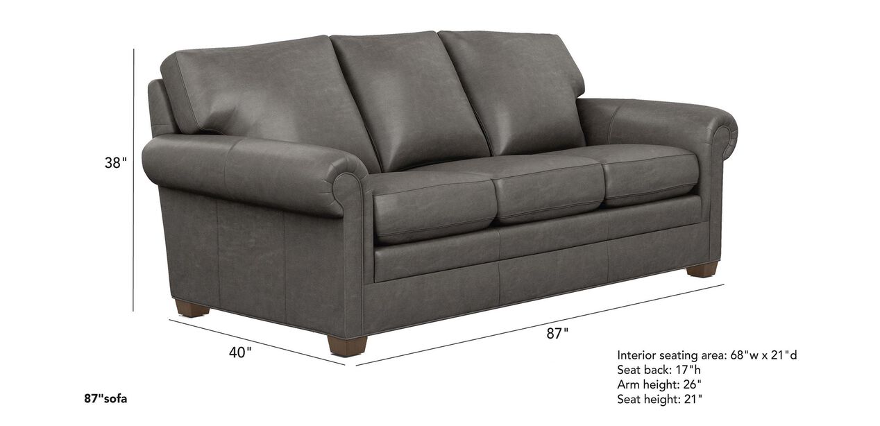 Conor Leather Sofa The Conor Collection Ethan Allen