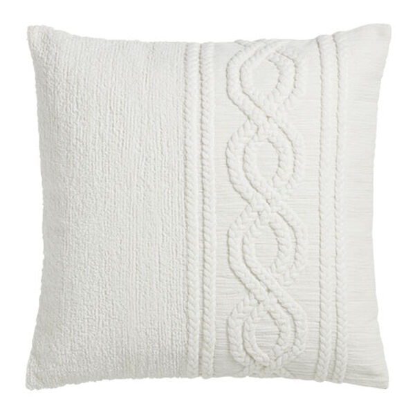 Textured Braid Trim Pillow