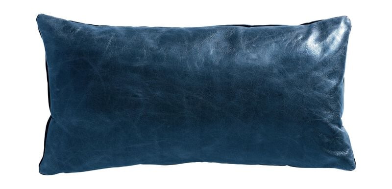 Leather Lumbar Pillow, Lumbar Couch Pillow