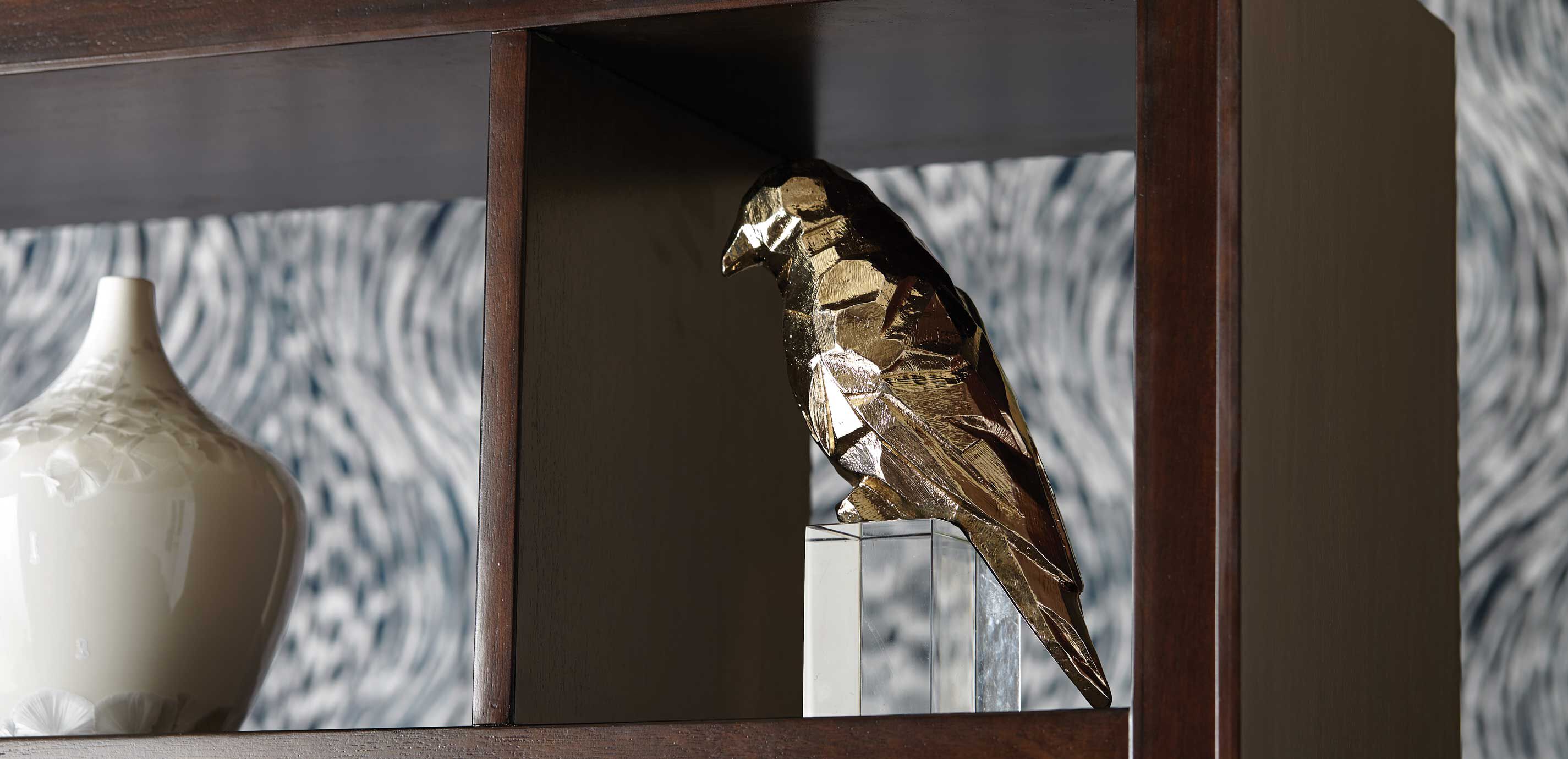 Cubist Finch on Stand_4