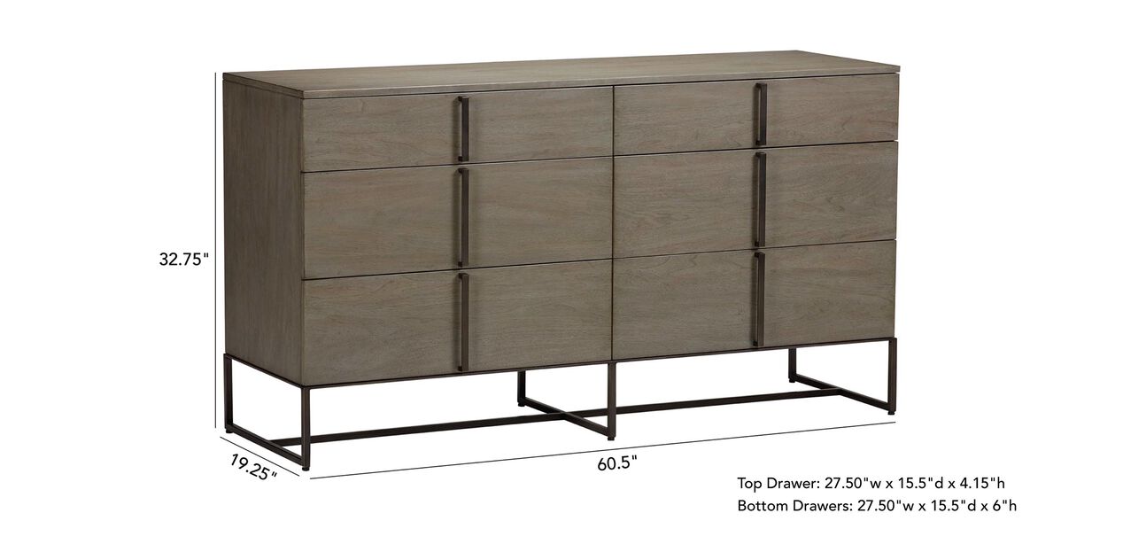 Montclaire Large Wood Double-Sided Dresser | Ethan Allen Dressers ...