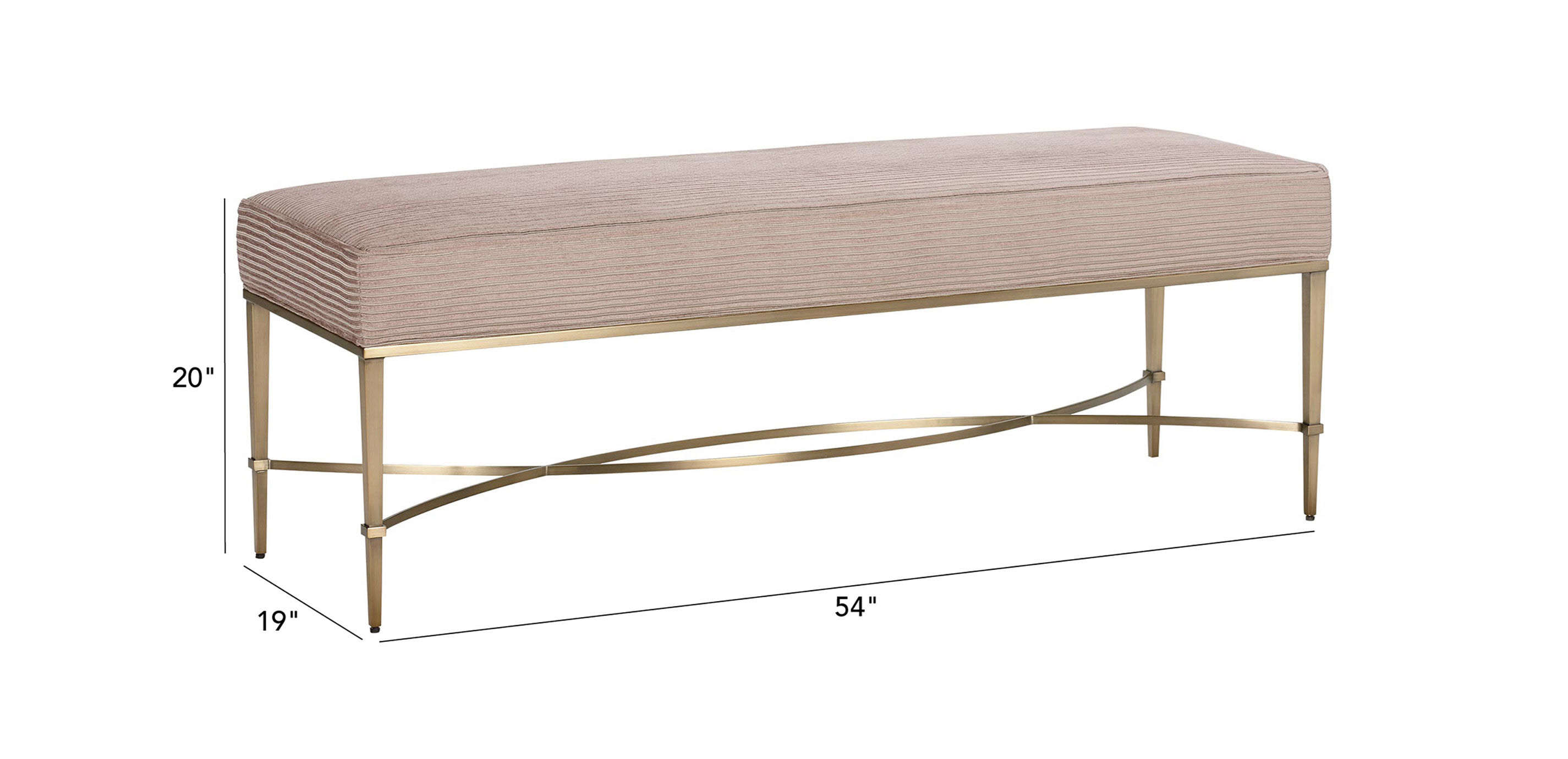 Sidney Upholstered Bench Ethan Allen Bench Ethan Allen
