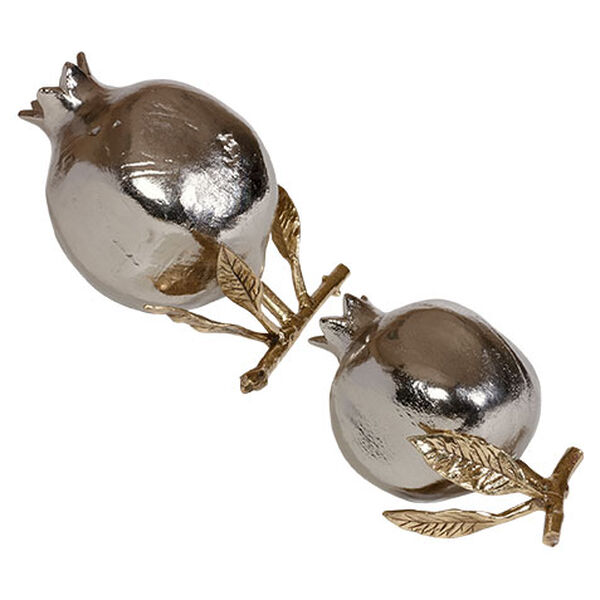 Nickel Pomegranate Sculptures