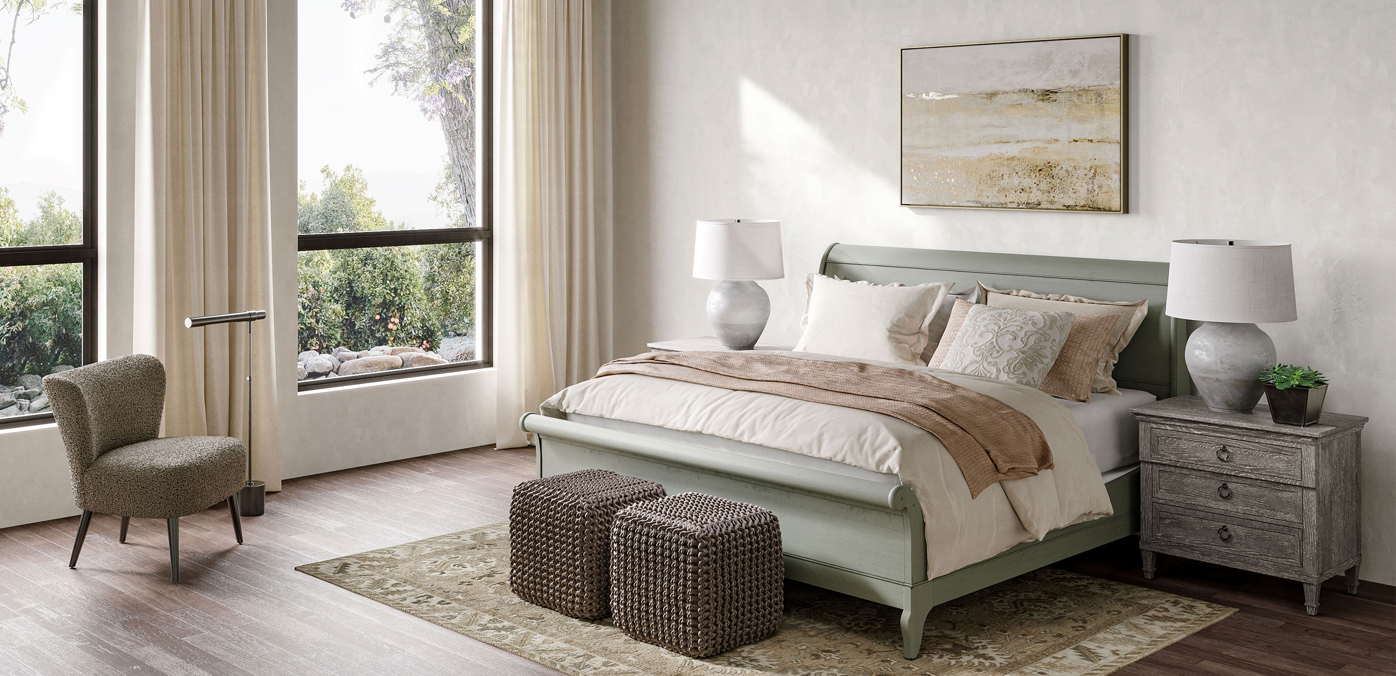 Ethan clearance allen pouf