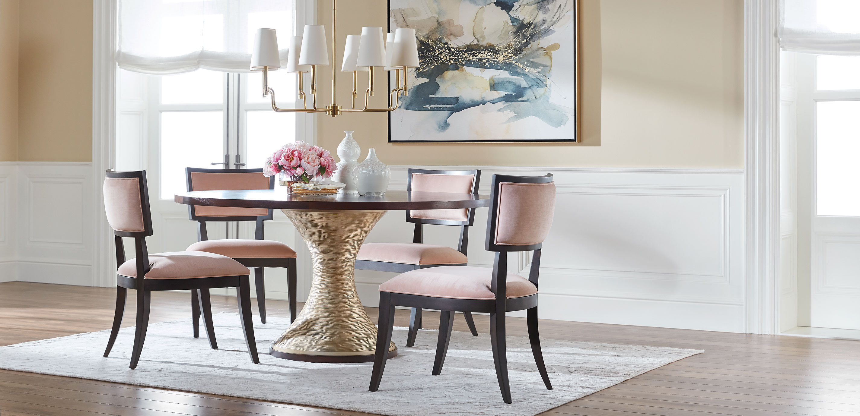 Ethan allen round dining table top