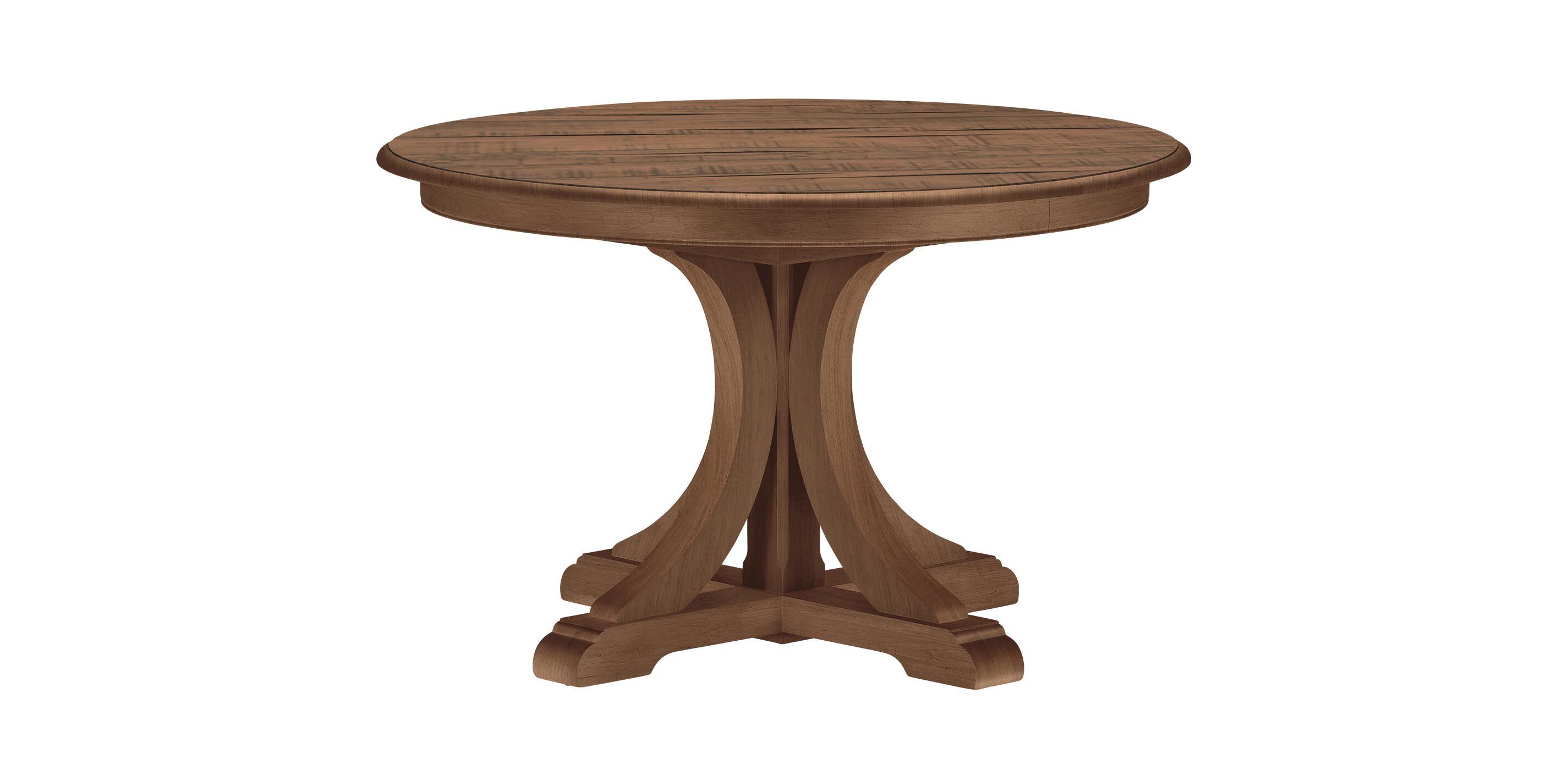 Corin Rough-Sawn Round Extension Dining Table