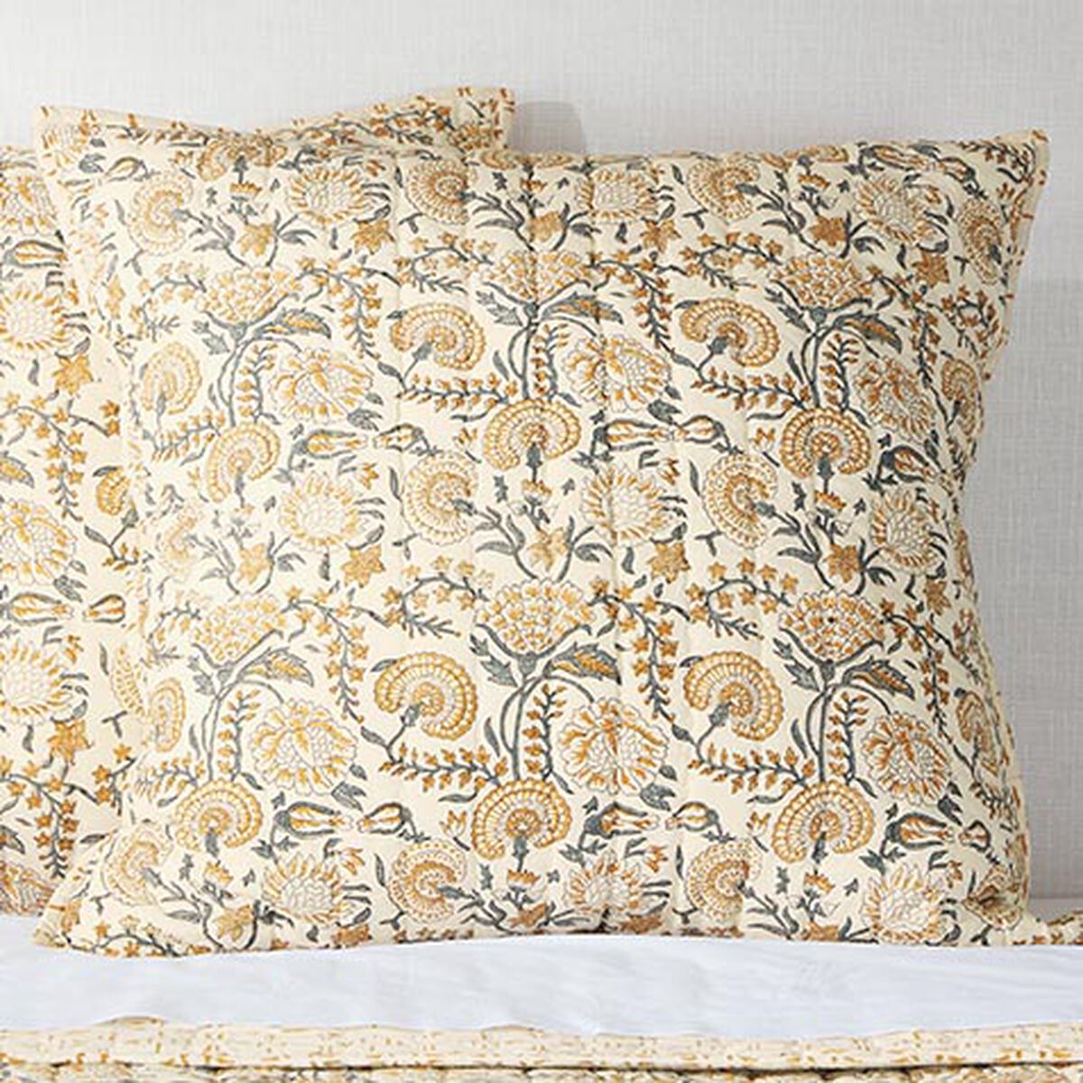 Block-Printed Euro Sham