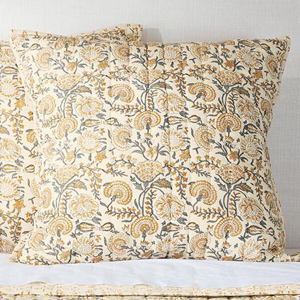Block-Printed Euro Sham