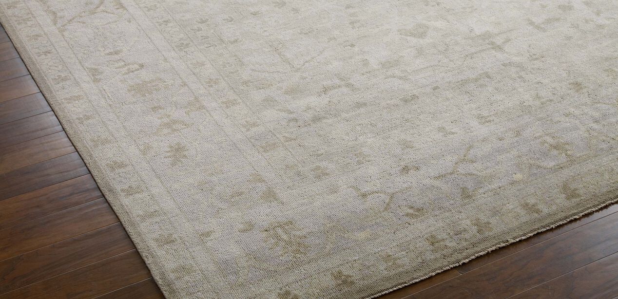 Ghordies Rug, Gray/Gray Traditional Patterned Rugs Ethan Allen