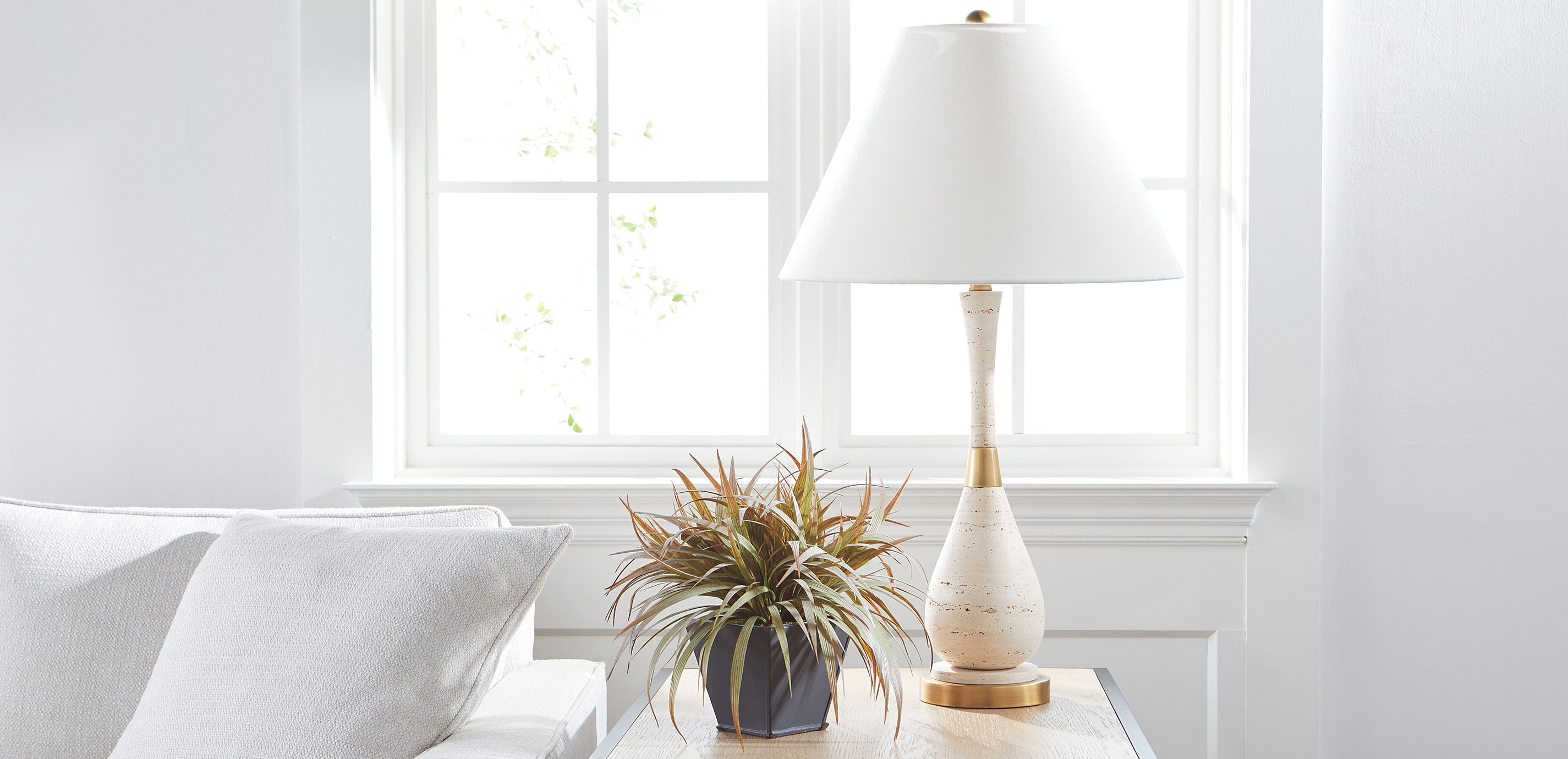 Dark Grass in Metal Container_1