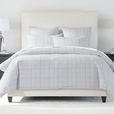 Plaid Flannel Duvet Cover and Shams Set image