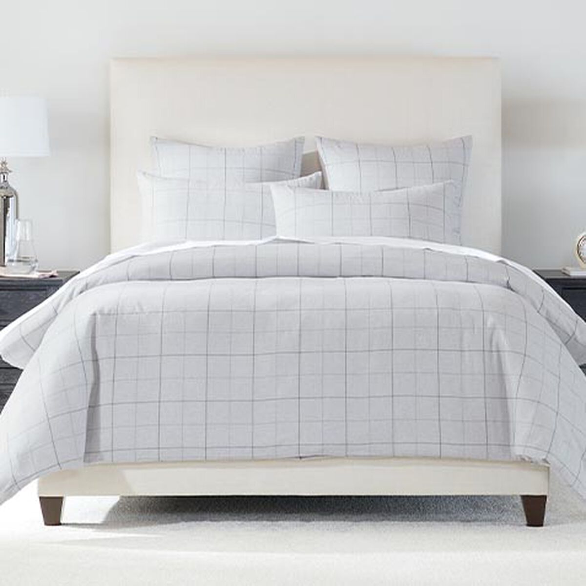 Plaid Flannel Duvet Cover and Shams Set