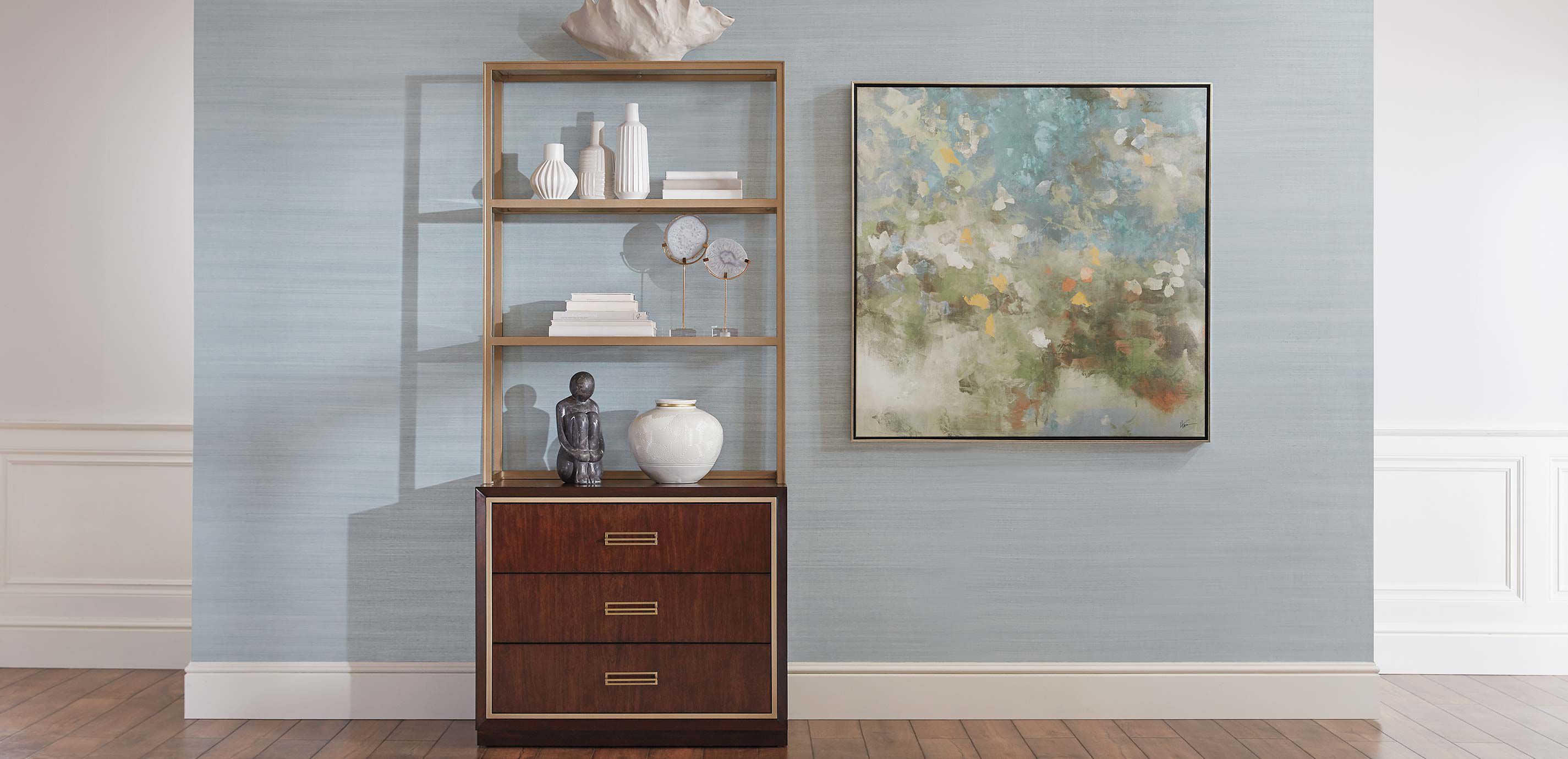 Faraday Classic Three-Drawer Cabinet with Hutch_3