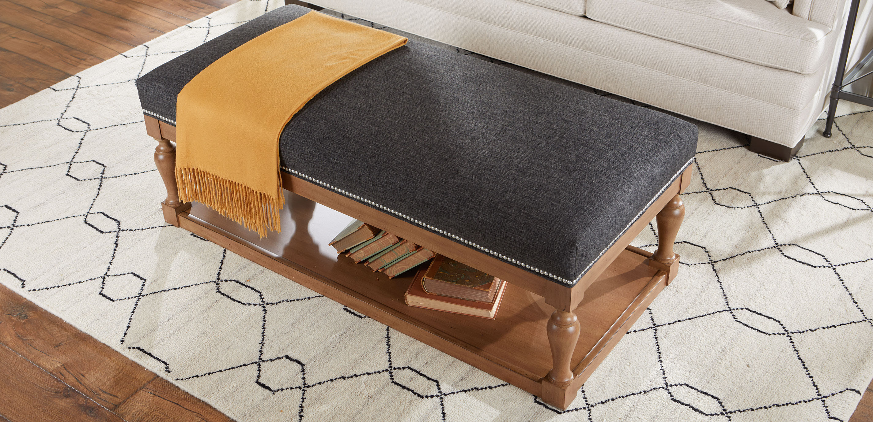 Tulu Trellis Rug, Natural/Black_5