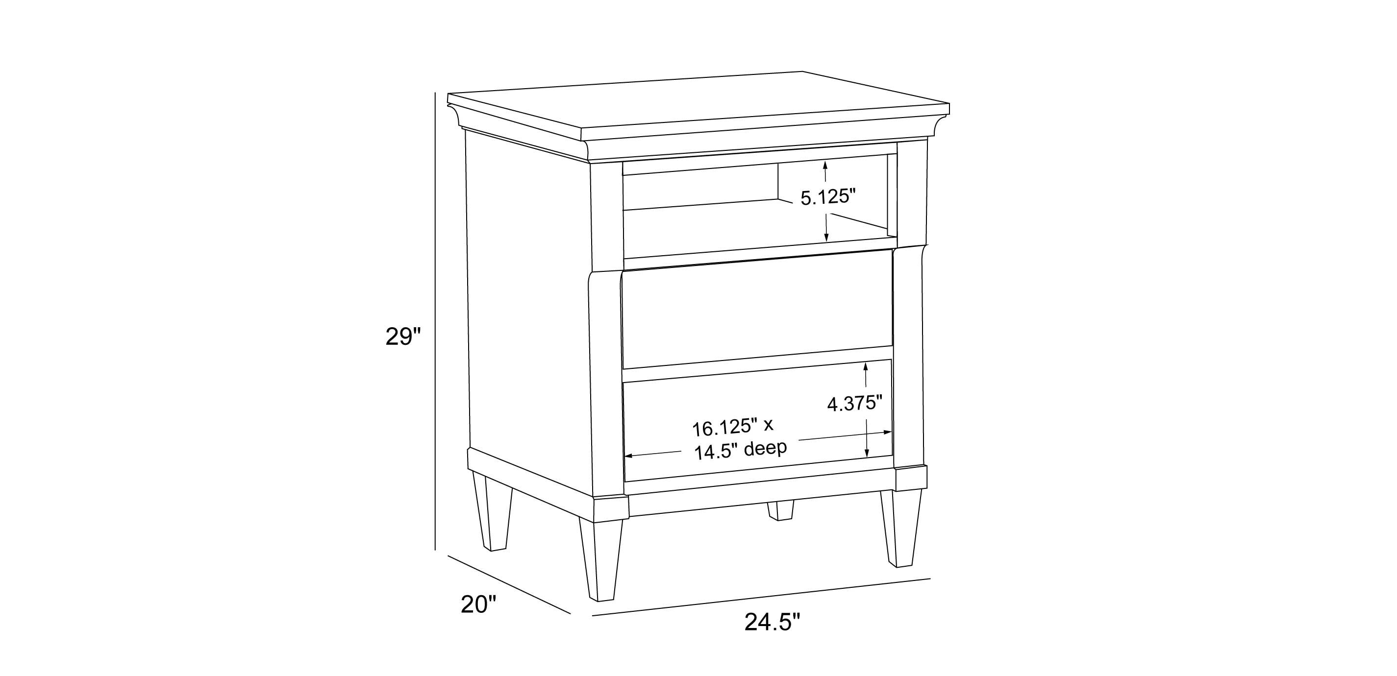 Continental Small Night Table, In Stock_1