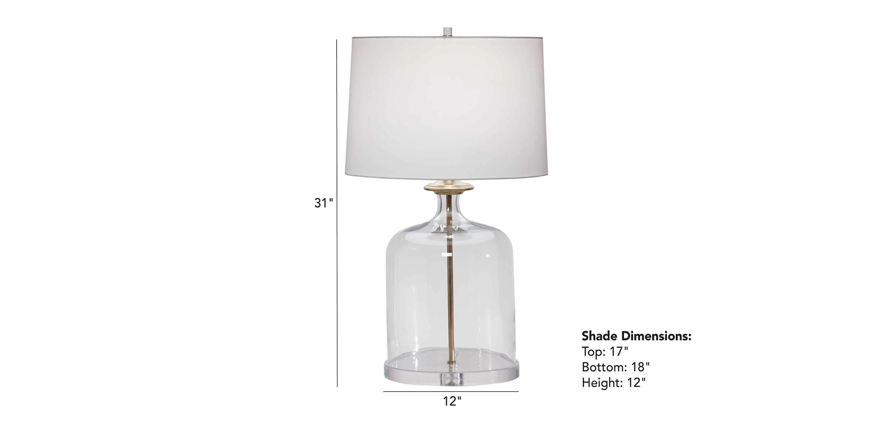 Nolan Table Lamp Glass Table Lamp Ethan Allen