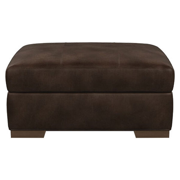 Conway Leather Ottoman