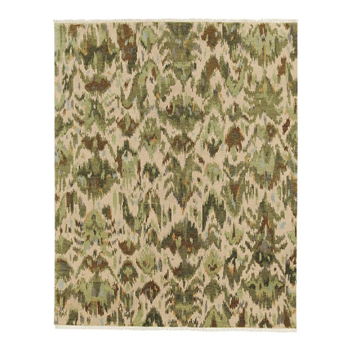 Nouveau Green Ikat Rug