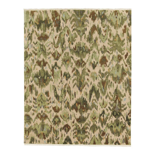 Nouveau Green Ikat Rug