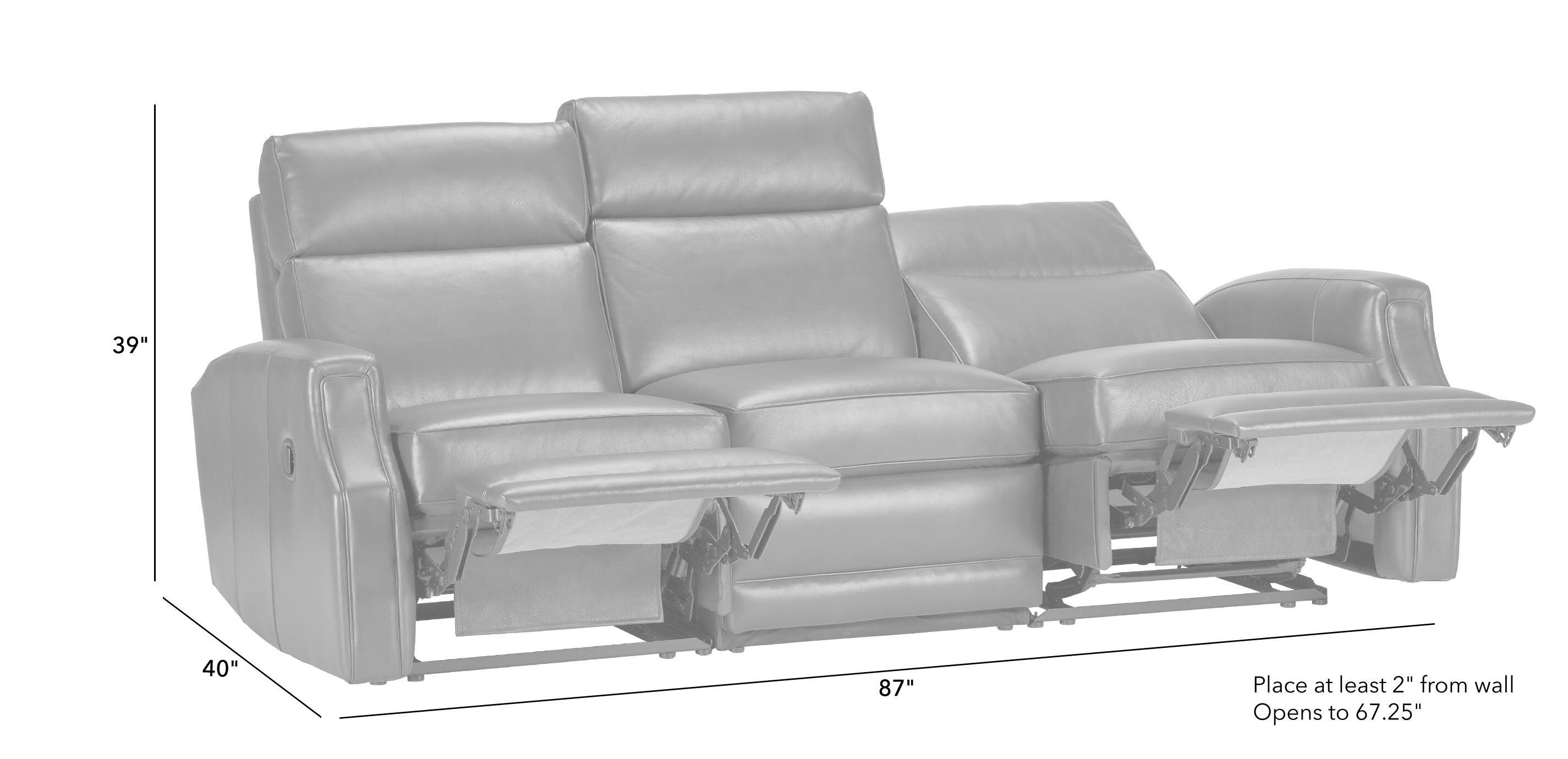 Ethan allen 2025 reclining sofa