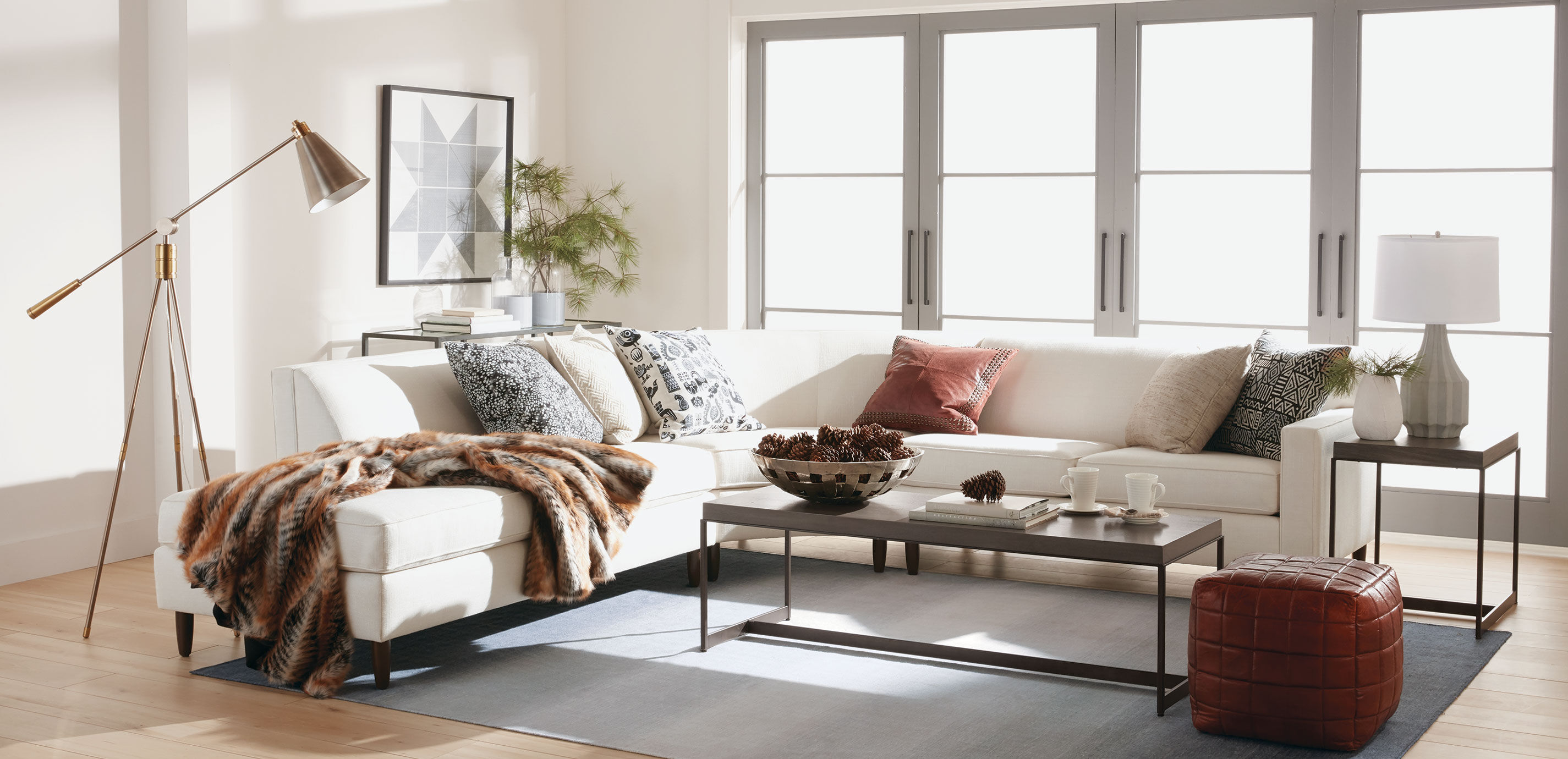 Ethan allen pouf deals