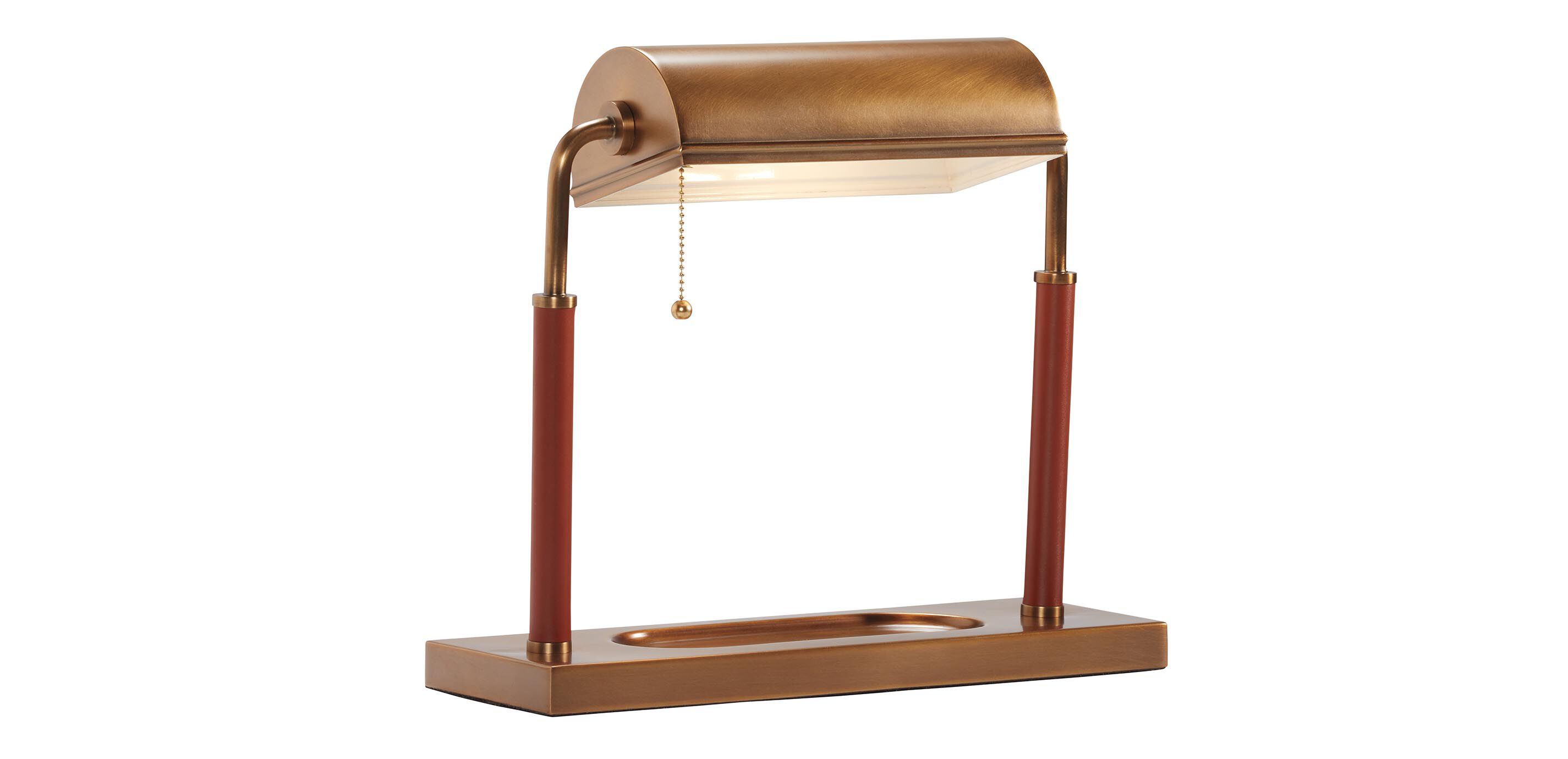 Wesley Brass Banker's Lamp_1