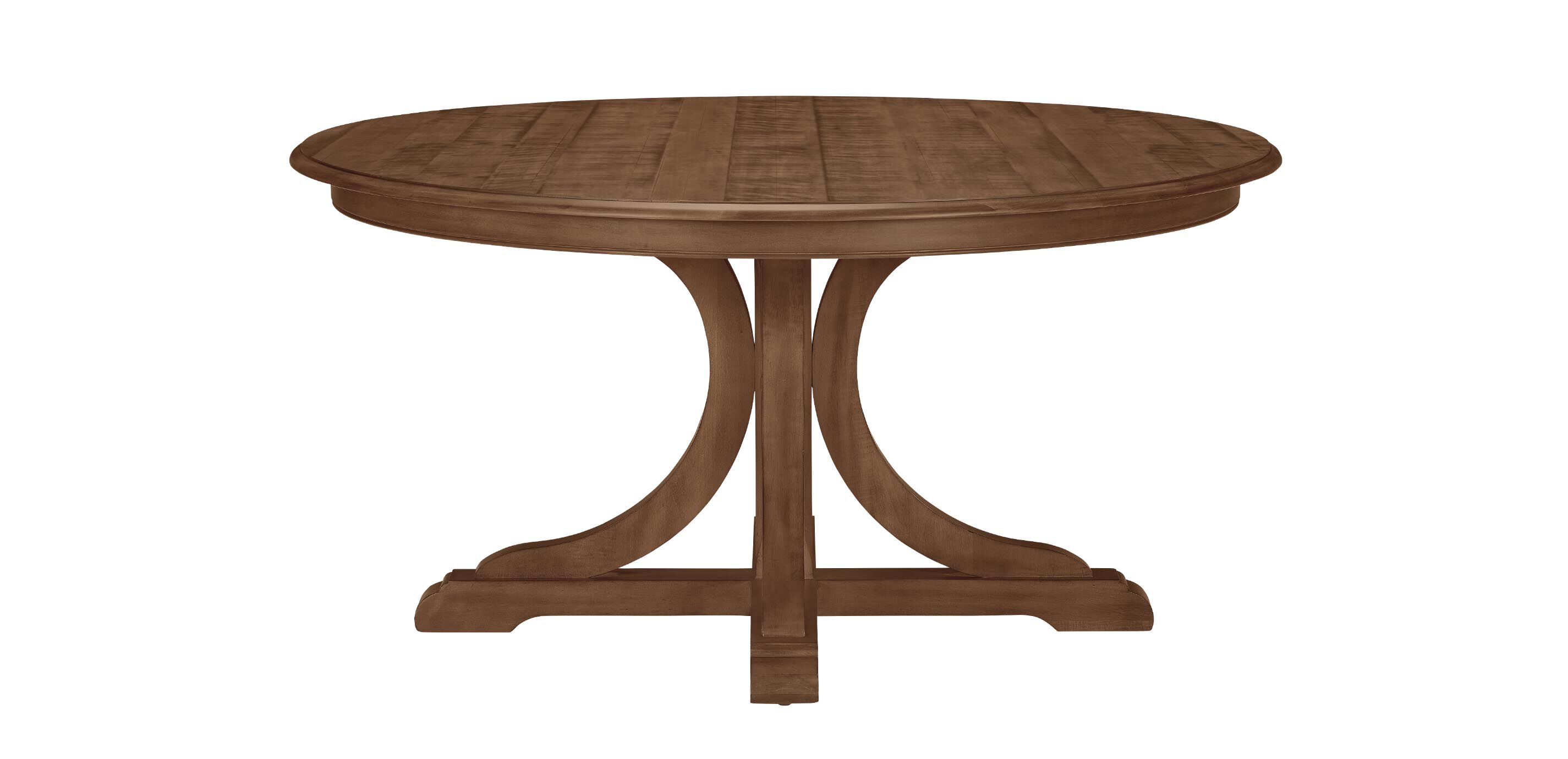 Corin Rough-Sawn Round Extension Dining Table