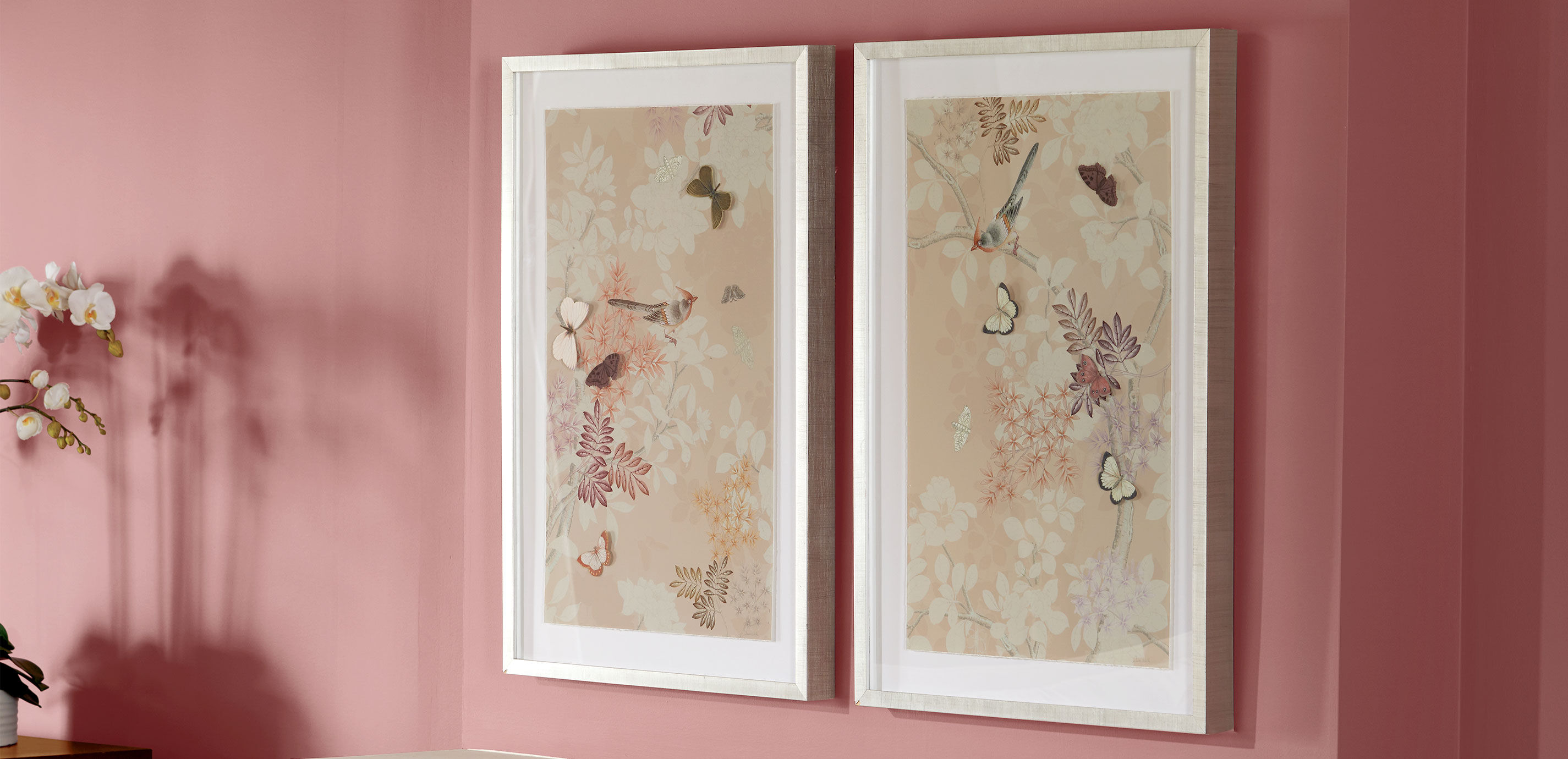 Triptych Pale Pink Chinoiserie_4