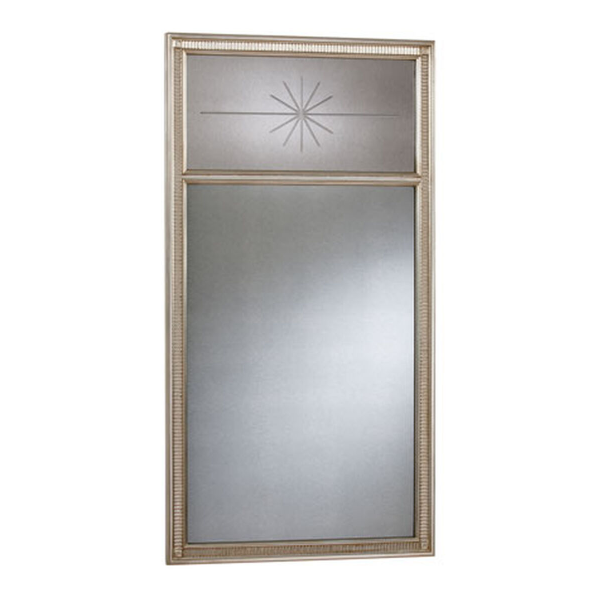 Antique Silver Cut Star Mirror