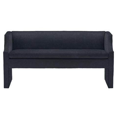 Samira Fully Upholstered Leather Bench image