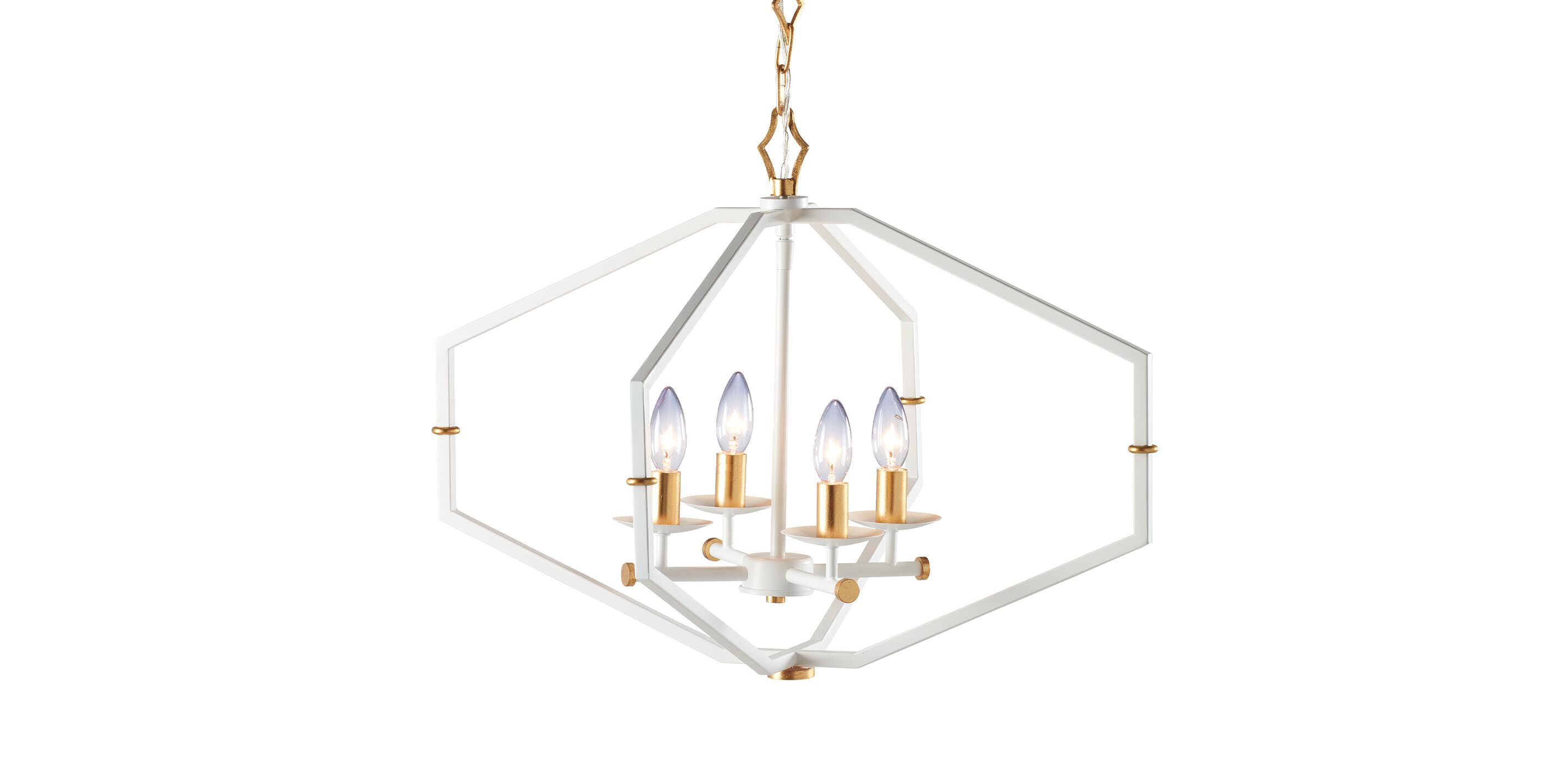Kennedy Modern White Chandelier_2