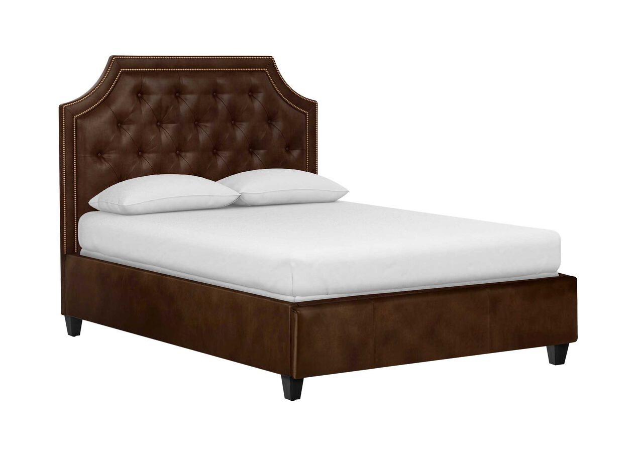 Alison Leather Platform Bed Ethan Allen
