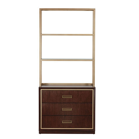 Faraday Classic Two-Drawer File Cabinet with Hutch image