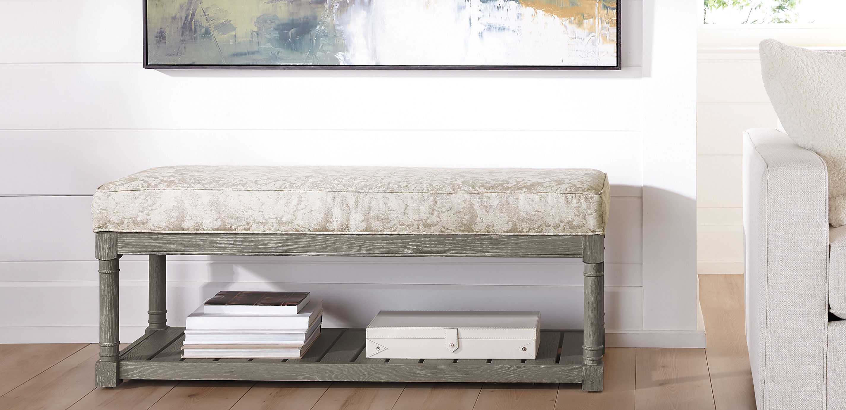 Brooks Upholstered Bench Seat Bedroom Bench Seat Ethan Allen