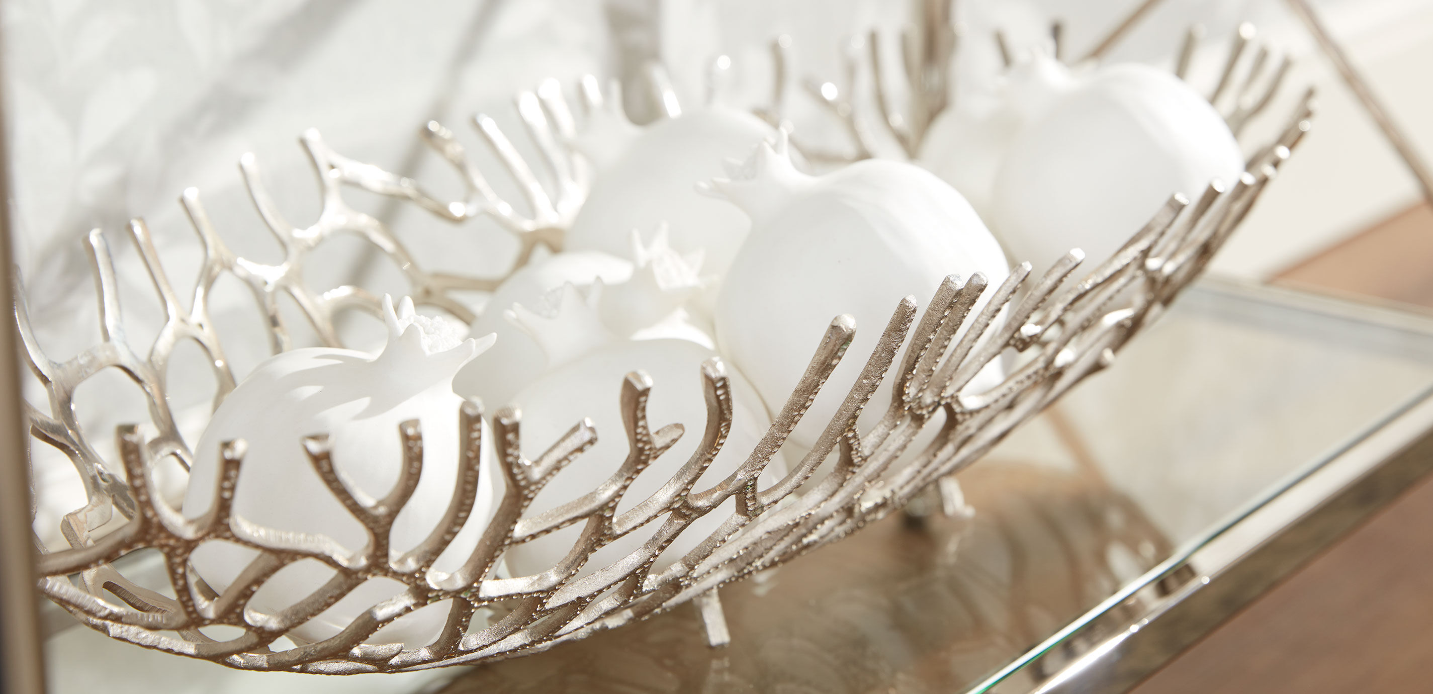 Matte White Pomegranate Sculpture_5