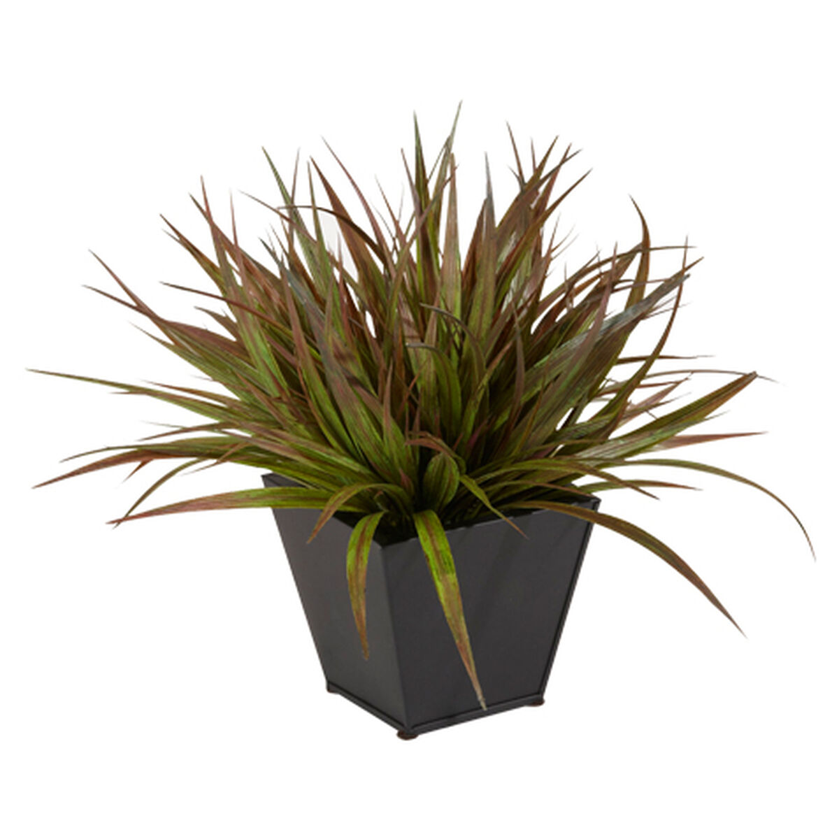 Dark Grass in Metal Container