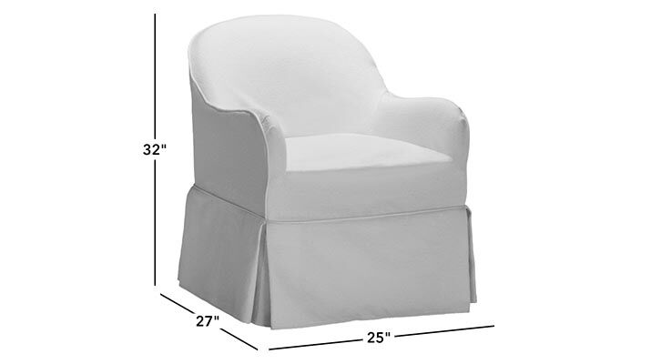 Dani Modern Slipcovered Dining Chair_5