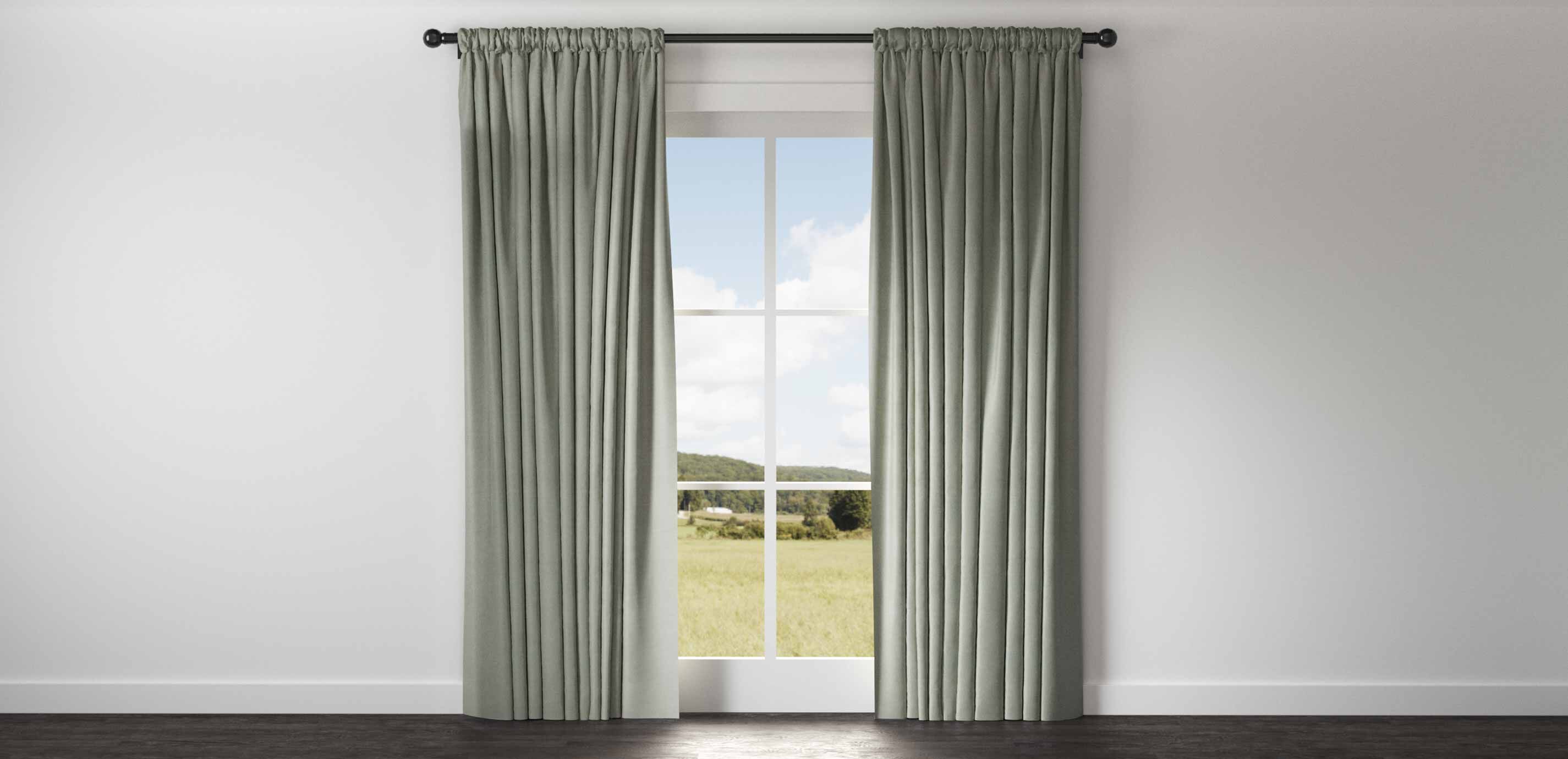 Satin Dupioni Drapery Panel