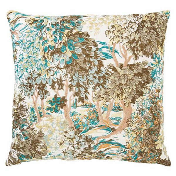 Enchanted Forest Embroidered Pillow