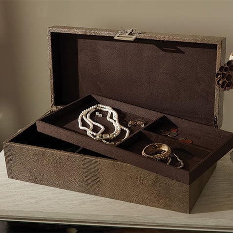 Faux Reptile Leather Box Product Tile Hover Image 432082