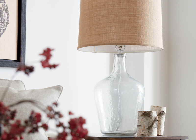 Glass Plum Jar Table Lamp TABLE LAMPS Ethan Allen