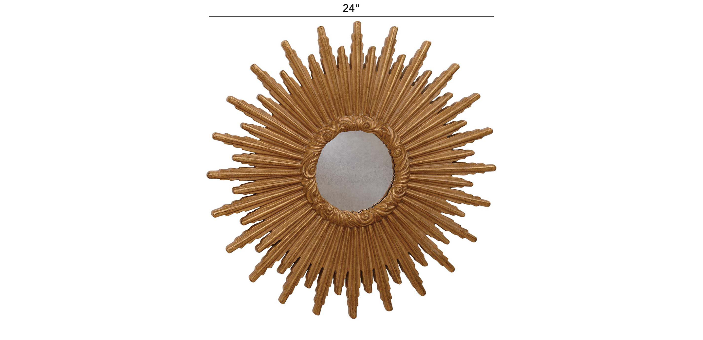 24" Gold Starburst Mirror_1