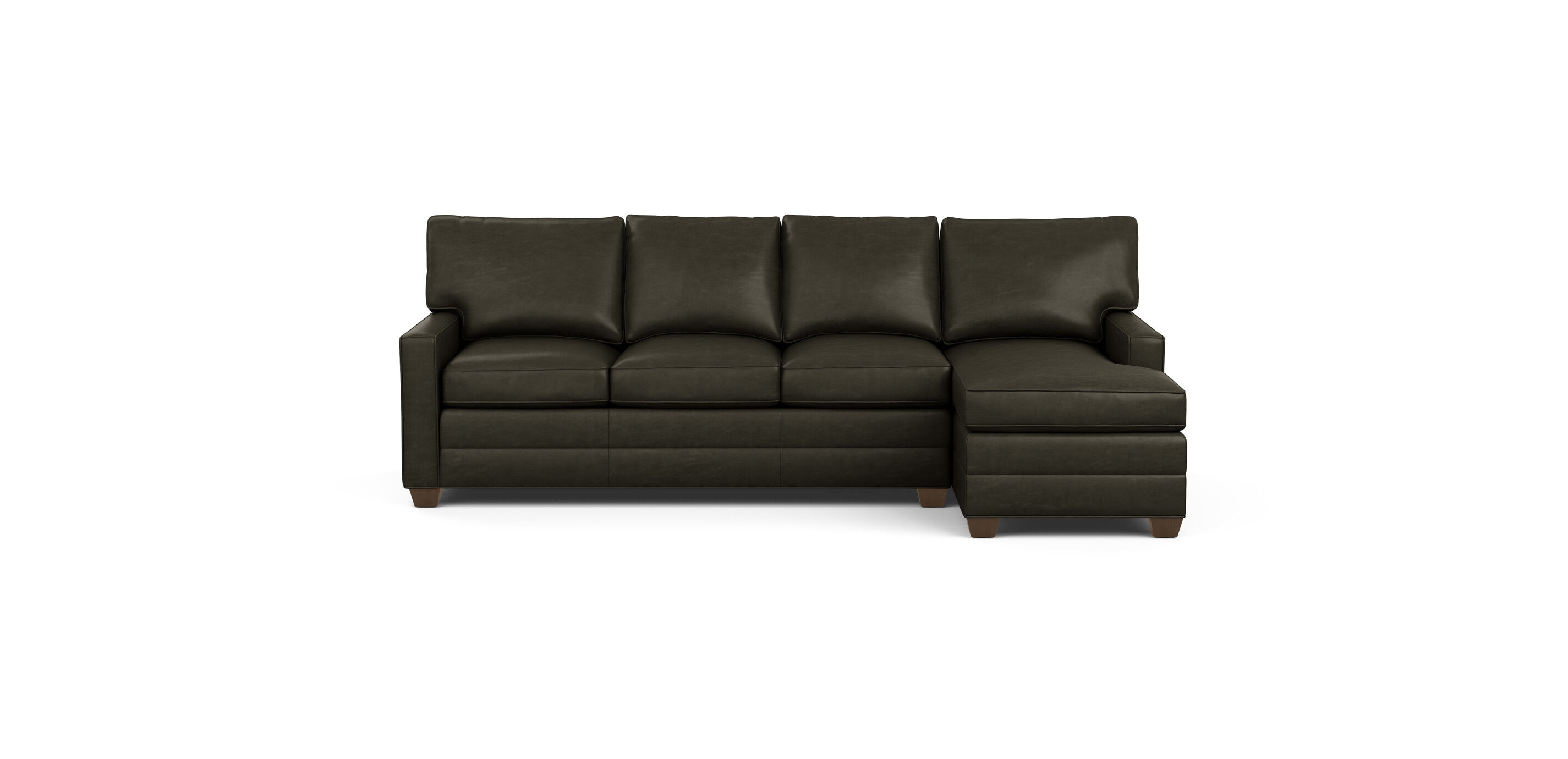 Bennett Track-Arm Two-Piece Leather Sectional | Ethan Allen