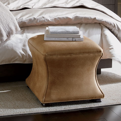 Corbin Leather Ottoman Product Tile Hover Image 727395